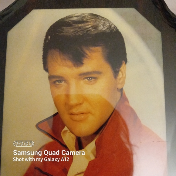 Vintage Elvis wall picture 9"x8"x0.5" - Picture 7 of 7